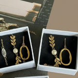 Bracelet en acier inoxydable et cristal navette