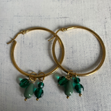 Bracelet perle Swarovski nacrée en acier inoxydable