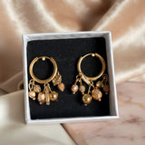 Boucles d’oreilles en acier inoxydable Naïade