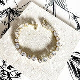 Bracelet mariage doré  avec pierres en zircon