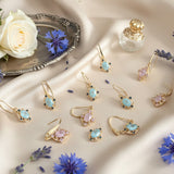 boucles rose vintage