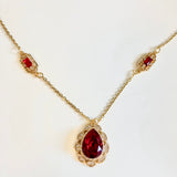 Bijoux de front mariage oriental rouge et doré