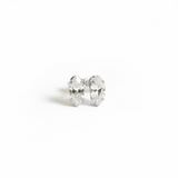 White pearl wedding earrings