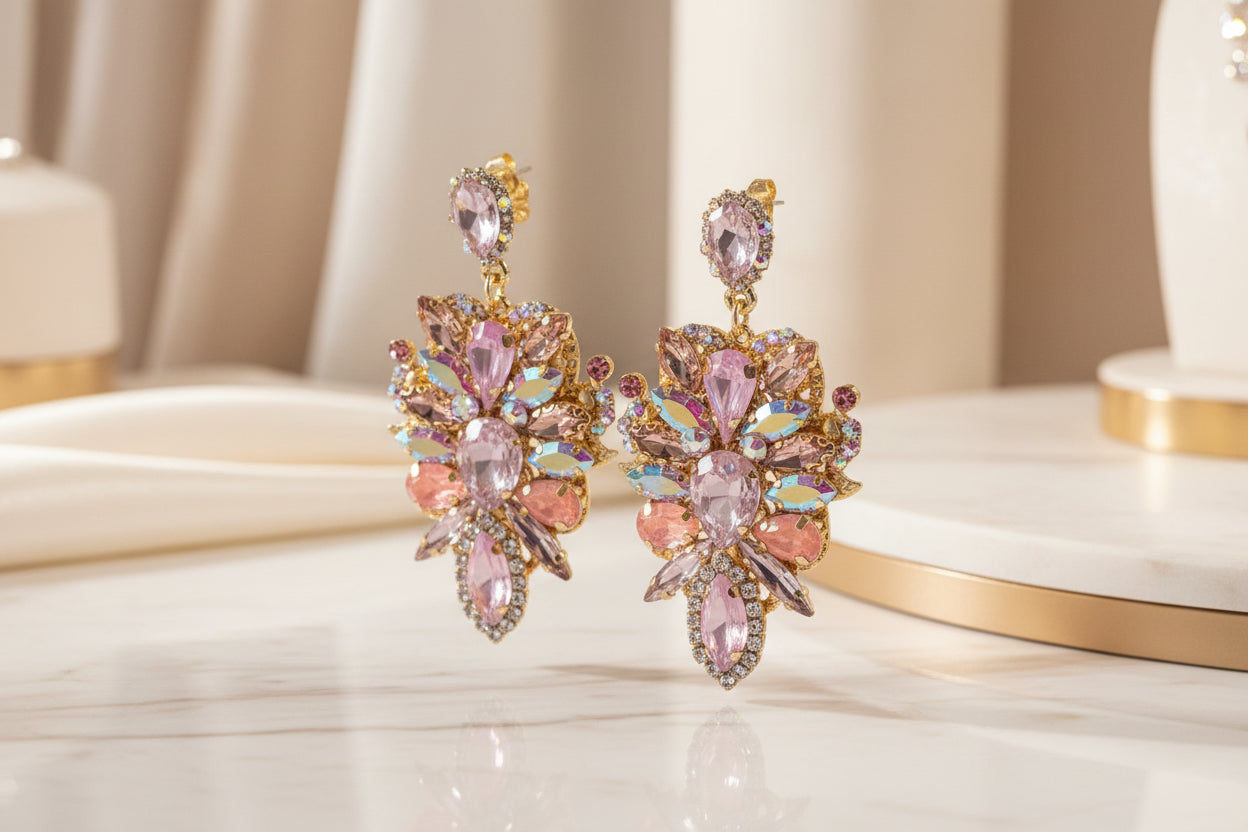 Boucles luxury roses caftan