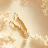 Boucles d’oreilles en acier inoxydable et perles nacrée Elea