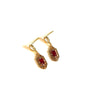 Notre paires de Boucles d'oreilles mariage oriental rouge Rubis et doré