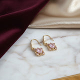 boucles rose vintage