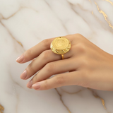 Bague Louis en acier inoxydable