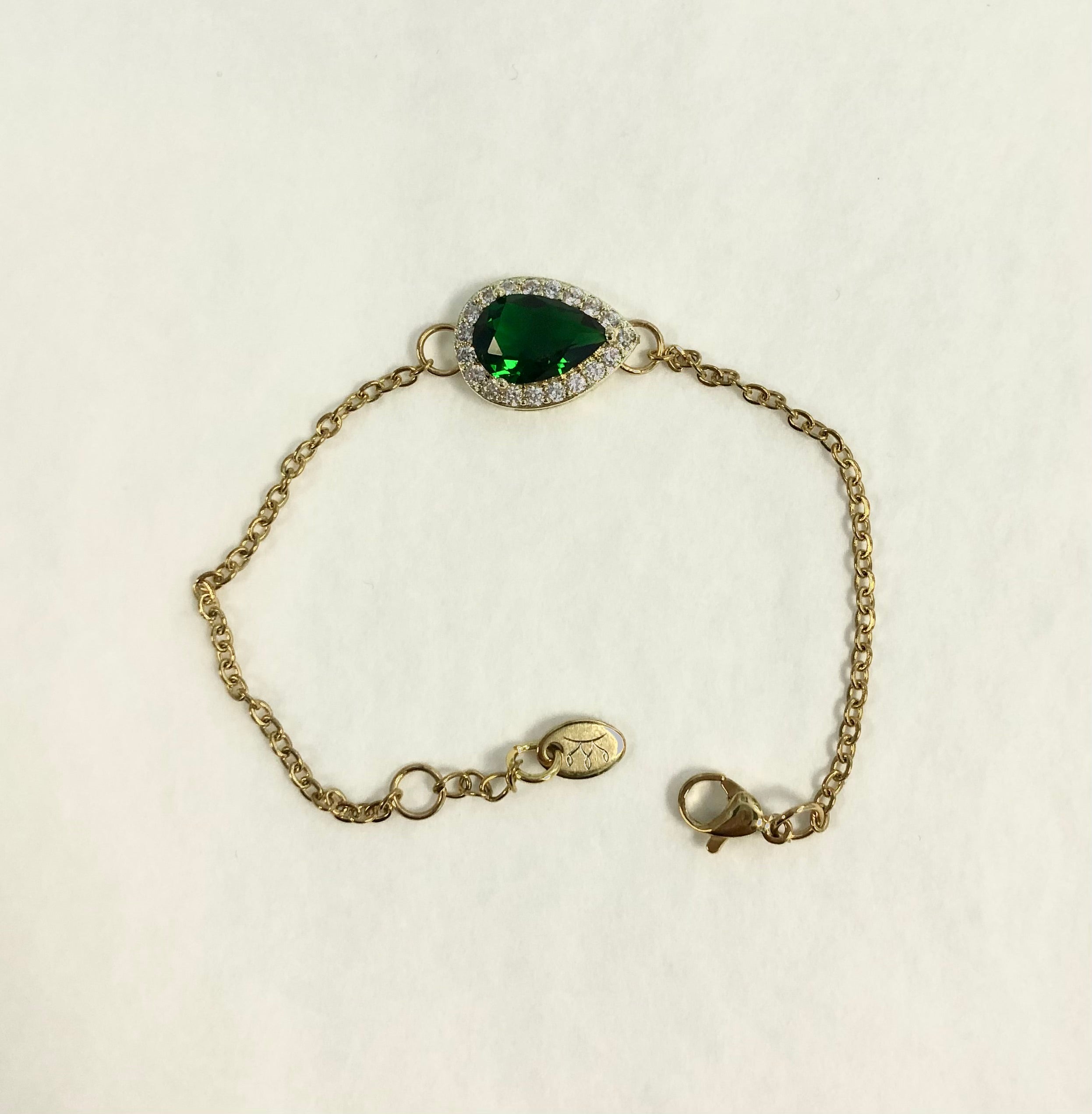 bracelet vert et doré mariage oriental