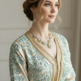 Collier Oriental Gouttes cascade - création joaillerie