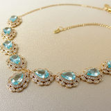 Collier Oriental Gouttes cascade - création joaillerie