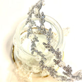 Diadème de Mariage Bohème en Zircon et Perles Nacrées Swarovski et Fleurs Inès