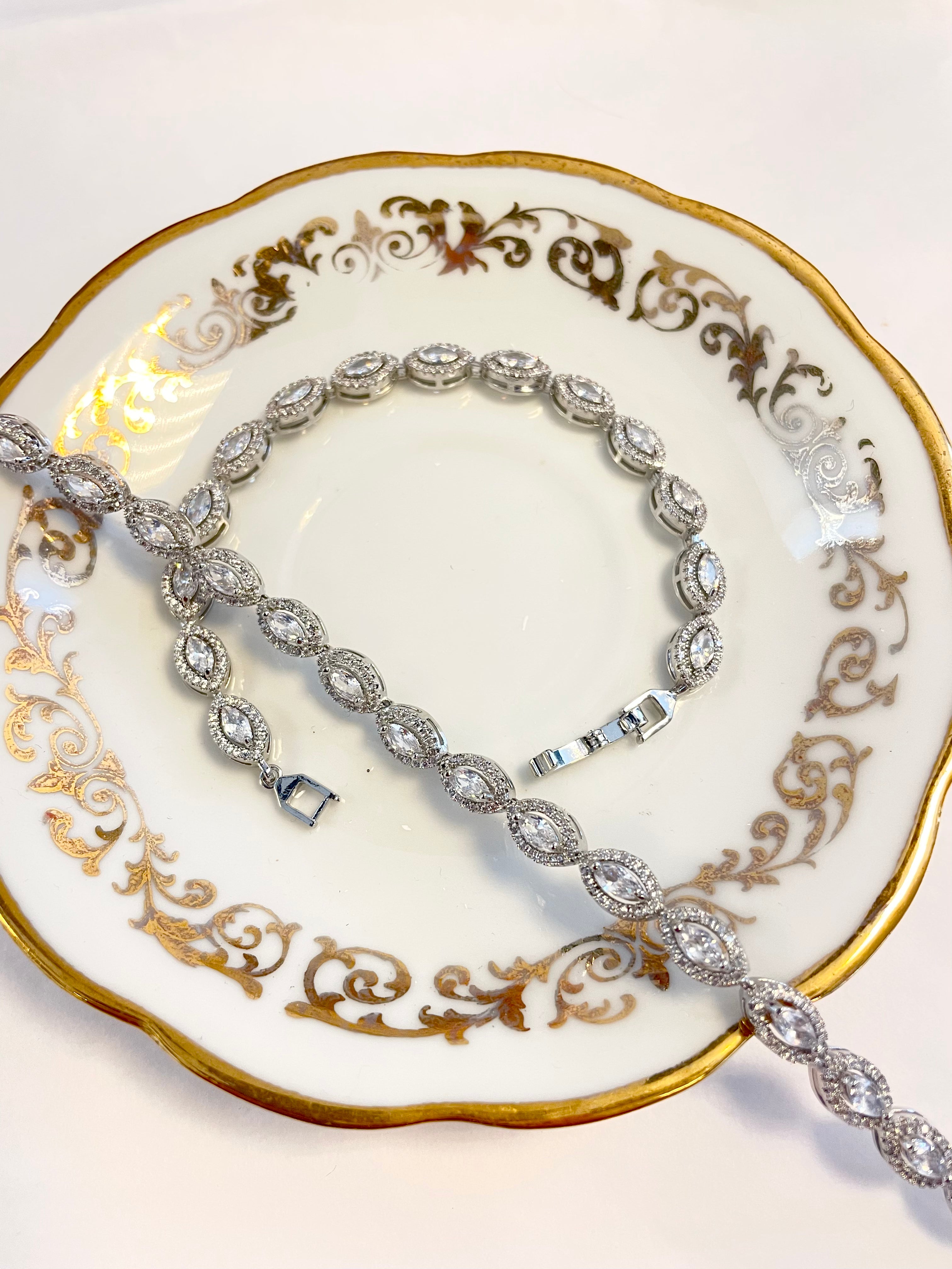 parure mariage zircon