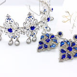 BIJOUX DE FRONT ALGERIEN BLEU ARGENT