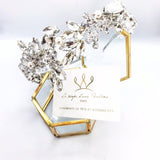 Diadème mariage oriental feuillage en strass et perles Swarovski Iris