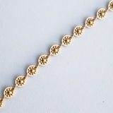 Bracelet doré en acier inoxydable Marguerite - Le Temps d'une Walima