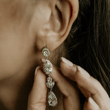 Longue boucles d'oreilles mariage