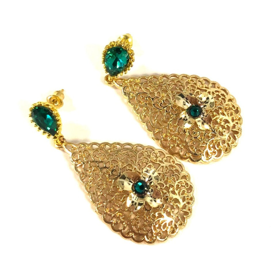 Boucles d'oreilles mariage orientale Henna