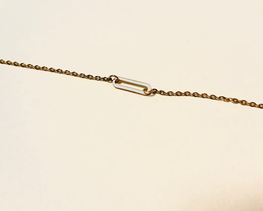 Bracelet Anneau Minimaliste doré en acier inoxydable collection Zina - Le Temps d'une Walima
