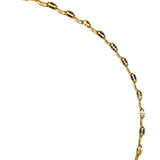 Bracelet de cheville doré en acier inoxydable chaine semi torsadée - Le Temps d'une Walima