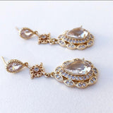 Boucles d'oreilles mariage vintage oriental 