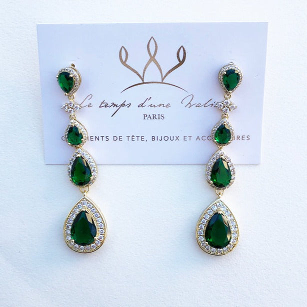Boucles d'oreilles mariage oriental henné