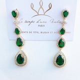 Boucles d'oreilles mariage oriental henné
