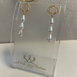 Boucles inspiration antique avec perle
