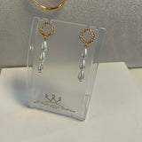 Boucles inspiration antique avec perle