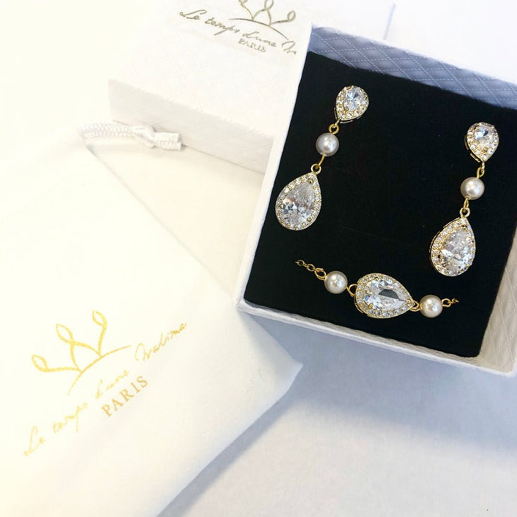 Parure mariage 3 pièces