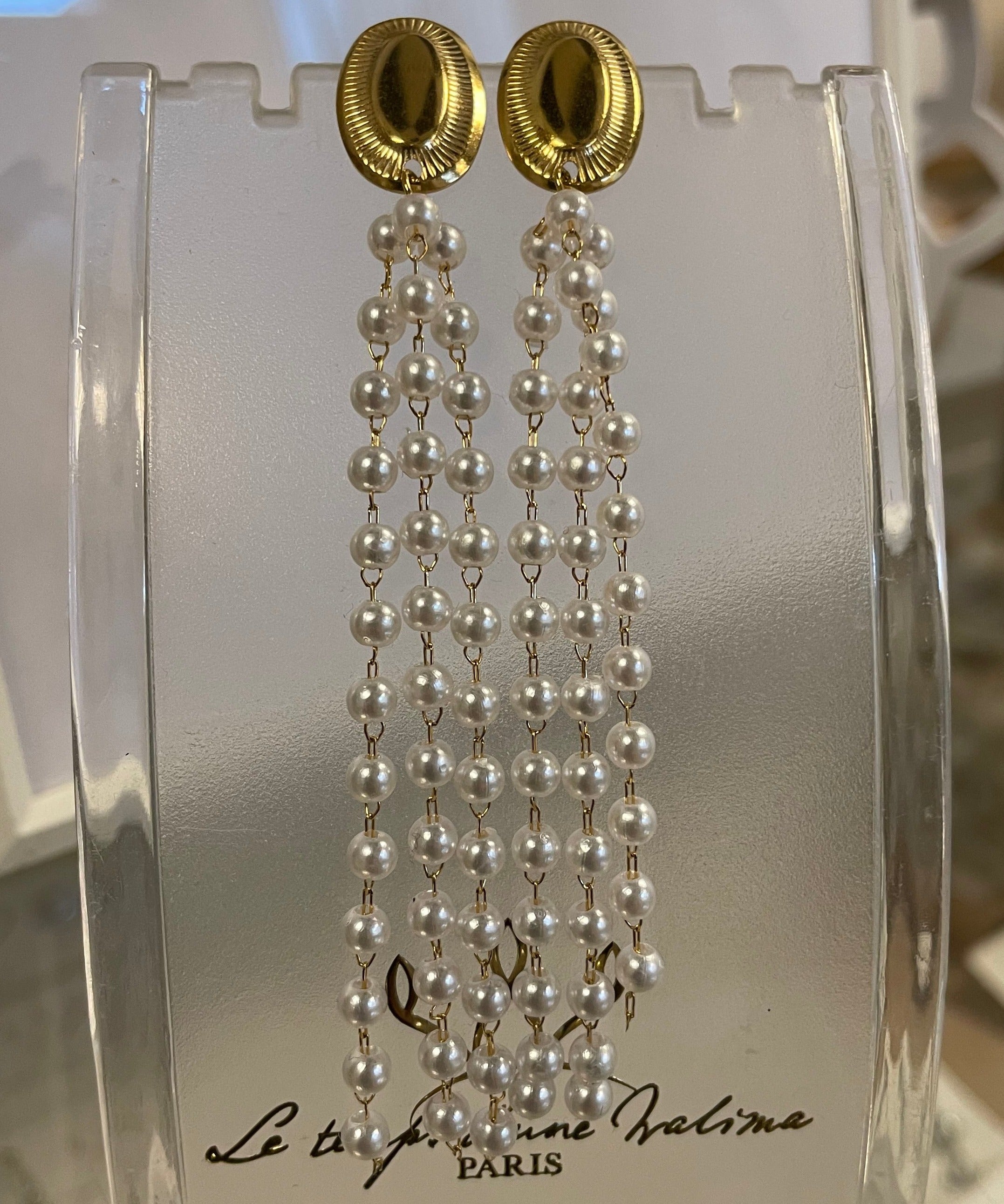 Boucles inspiration tunisienne avec perle