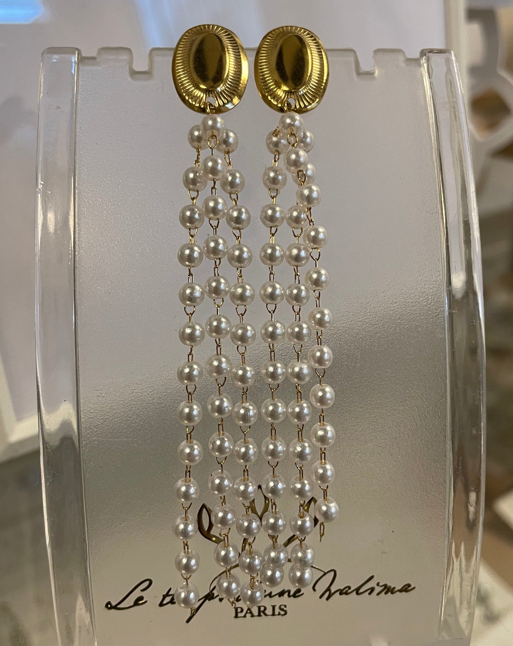 Boucles inspiration tunisienne avec perle