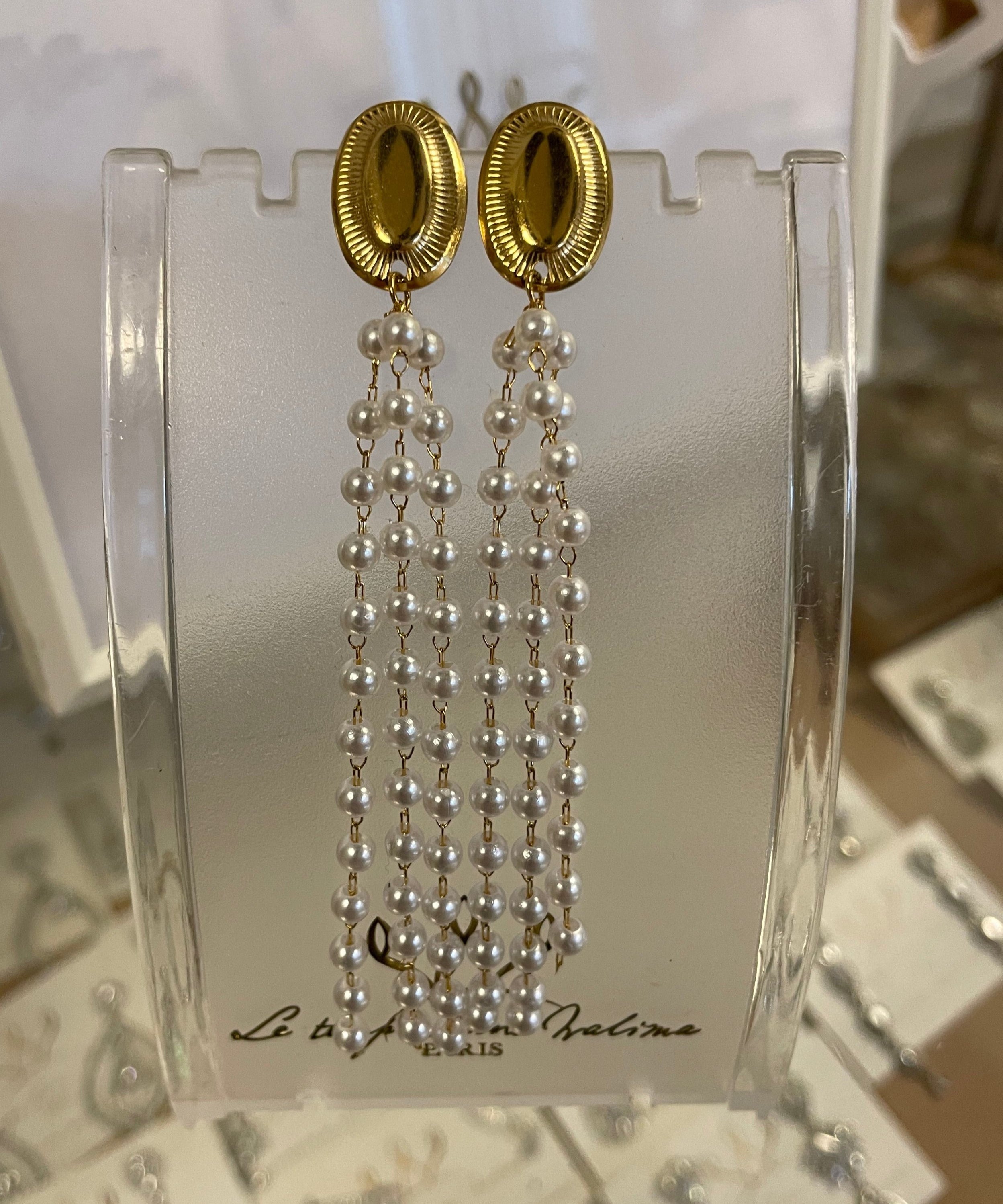 Boucles inspiration tunisienne avec perle