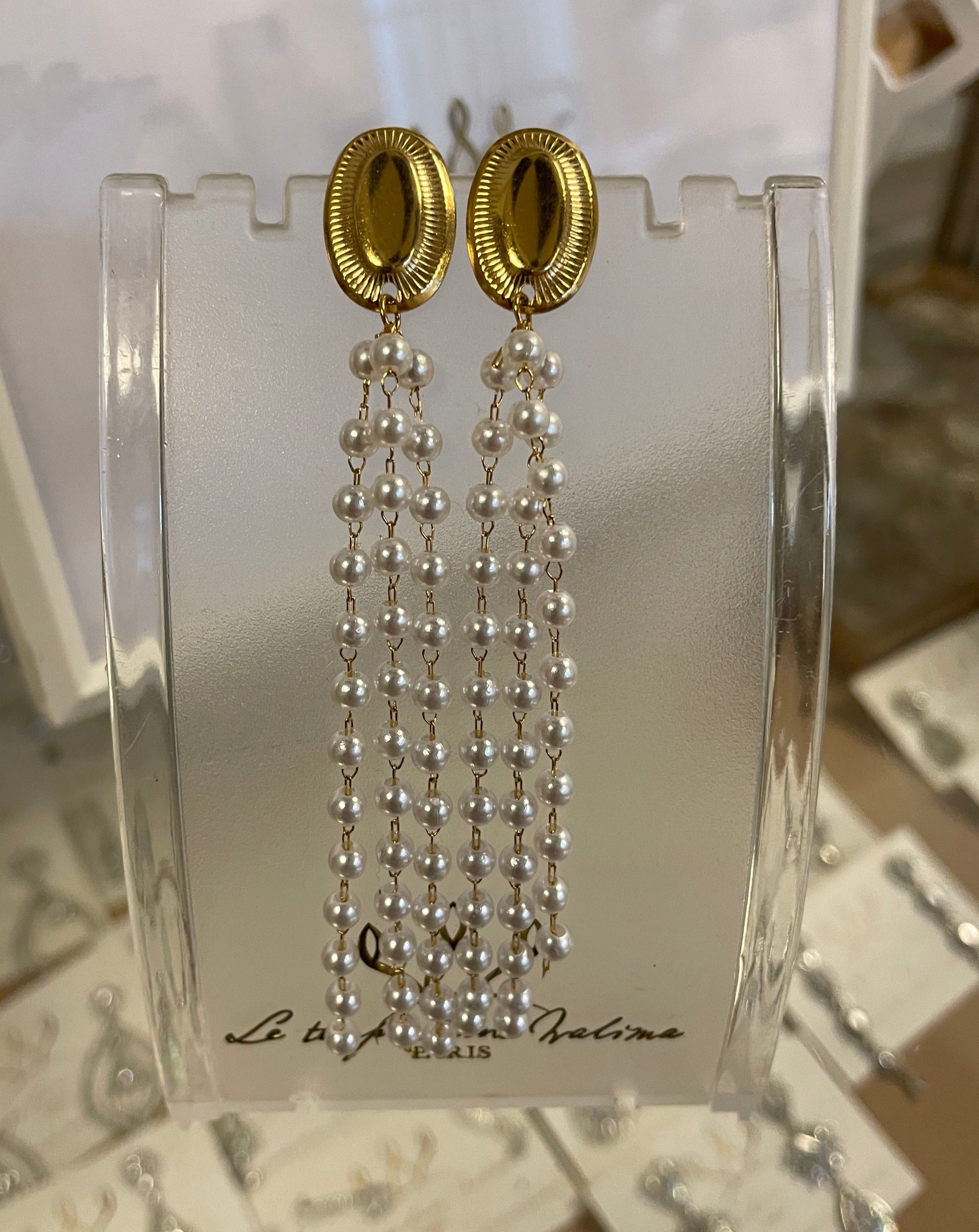 Boucles inspiration tunisienne avec perle