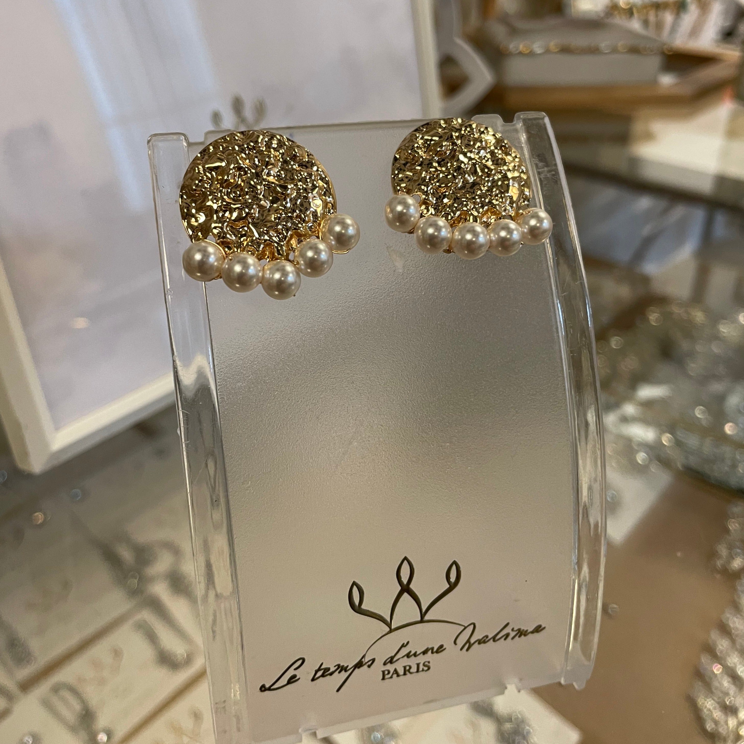 Boucles inspiration tunisienne avec perle