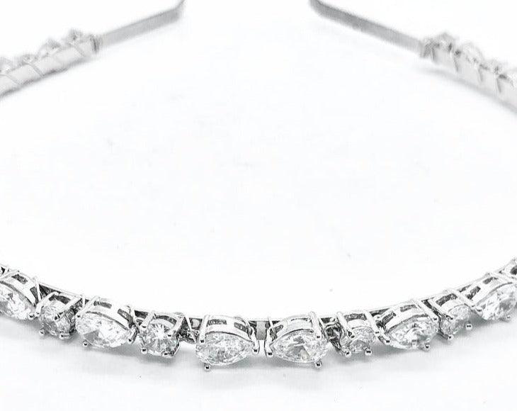 Diadème de mariage Oriental en Zircone