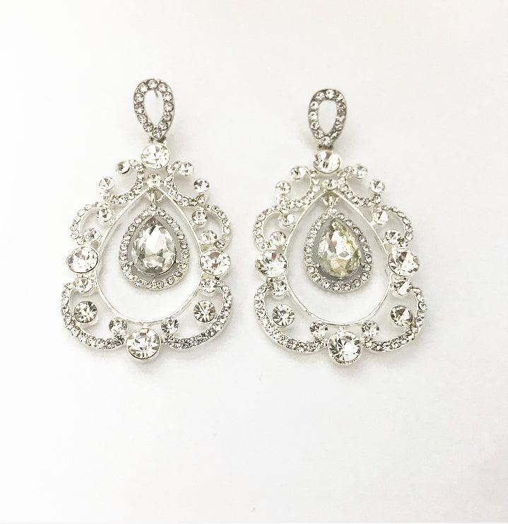 Boucles d'oreilles de mariage style oriental  Fayrouz