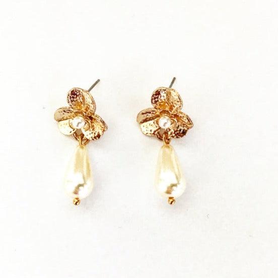 Boucles d'oreilles de mariage vintage oriental Lys