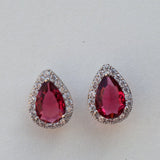 Boucles d'oreilles mariage chic Clou zircon