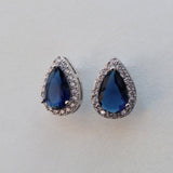 Boucles d'oreilles mariage chic Clou zircon
