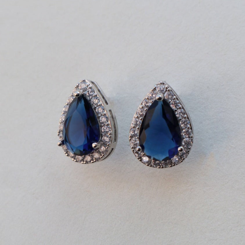 Boucles d'oreilles mariage chic Clou zircon