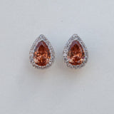 Boucles d'oreilles mariage chic Clou zircon
