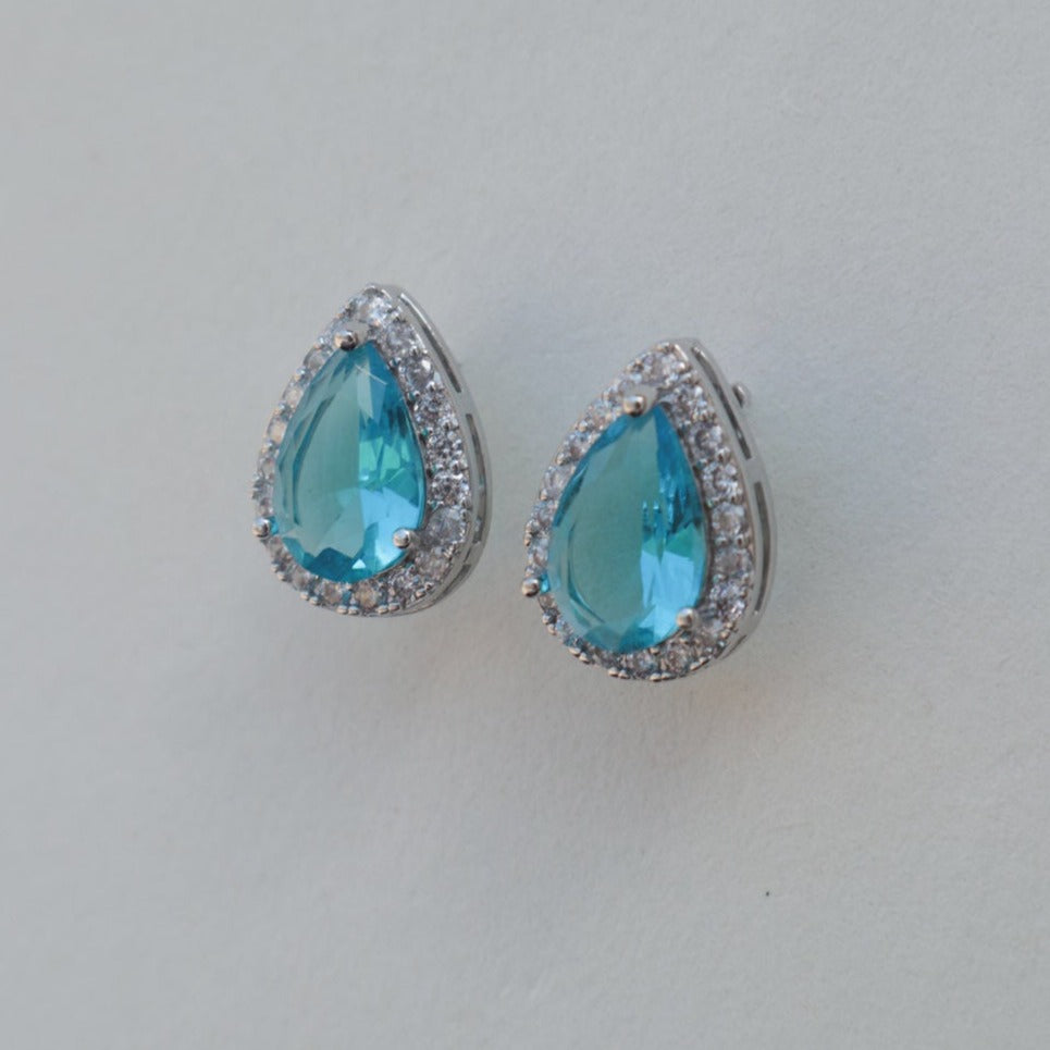 Boucles d'oreilles mariage chic Clou zircon