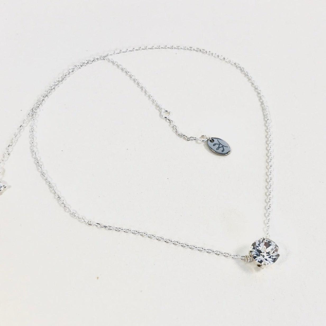 Bracelet chaine argent et strass swarovski