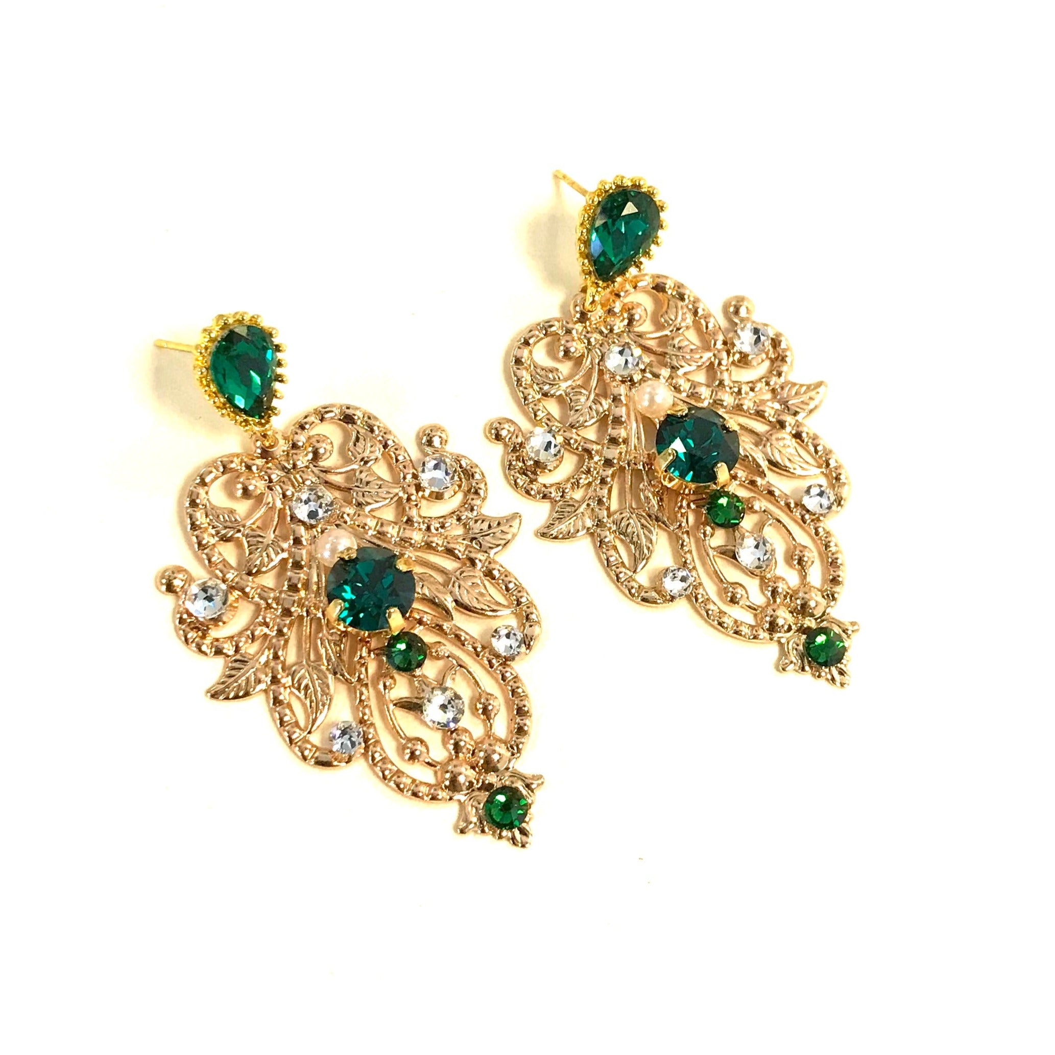 BIJOUX DE FRONT ALGERIEN VERT ET DOR
