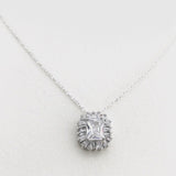 Collier de mariage Dayana en argent véritable et Zircone