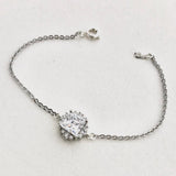Bracelet de mariée Kennedy en argent véritable et pendentif en Zircone