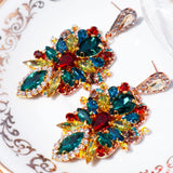 Boucles d'oreilles mariage orientale Colorées