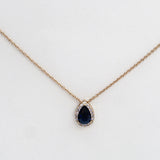 collier chaine acier inoxydable bleu