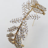 Diadème de mariage oriental chic en Zircon